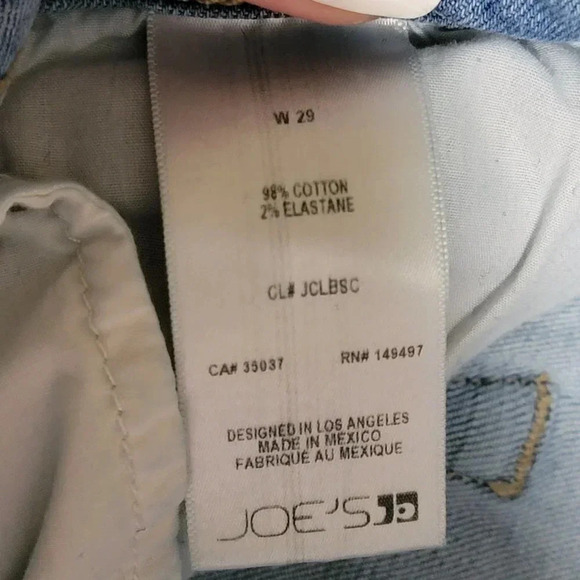 JOES JEANS Womens Sz 29 Ankle Cropped Skinny Jeans High Rise Denim Light Wash - Picture 4 of 4